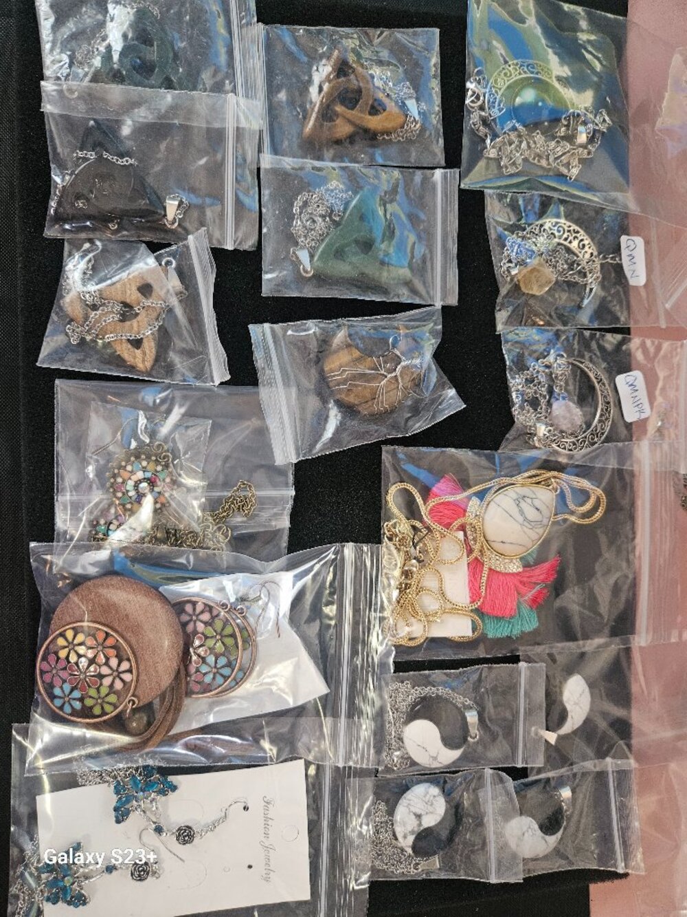 Bulk Boho Jewelry Lot Earrings & Necklaces Celtic Moon Nature Mix - Picture 2 of 2